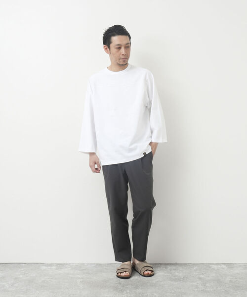 NOLLEY'S goodman（ノーリーズグッドマン）の「TUCK PANTS イージータックパンツ（その他パンツ・メンズ・チャコールグレー/オリーブ/キャメル/ダークネイビー・S/M/L）」の8枚目の写真