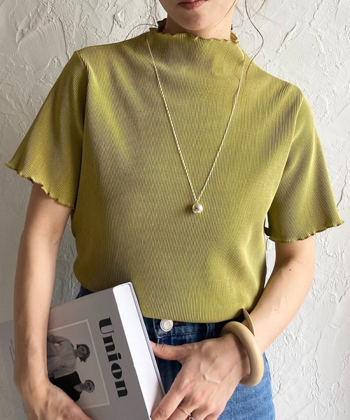 She's Closet（シーズクローゼット）の「プチハイネック半袖プリーツ