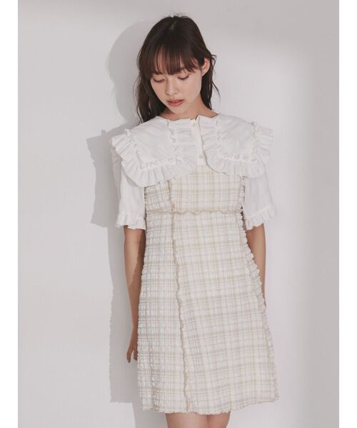 merry jenny(メリージェニー)の「ビッグフリルカラーブラウス(シャツ/ブラウス・レディース・オフホワイト/ブルー・FREE)」の22枚目の写真