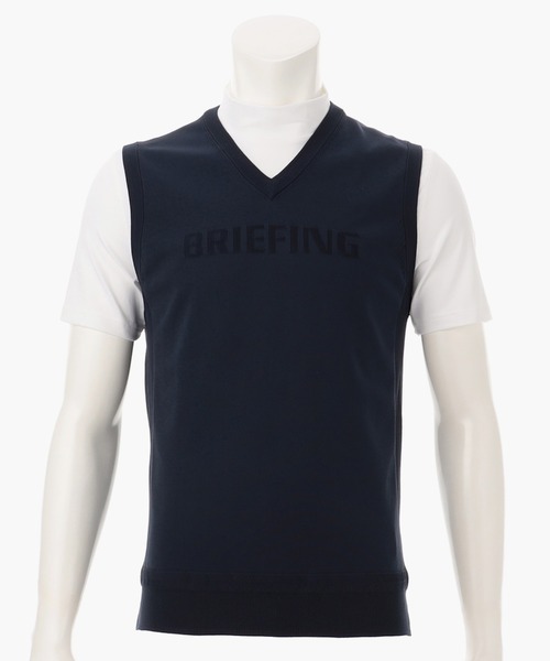 ブリーフィング Vネック ネイビーベスト BRIEFING GOLF ブリーフィング