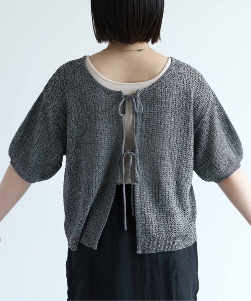 cepo(セポ)の「ミックスカラー サマーボレロカーディガン(カーディガン/ボレロ・レディース・ブラック/グレー/オレンジ/グリーン・M)」の11枚目の写真