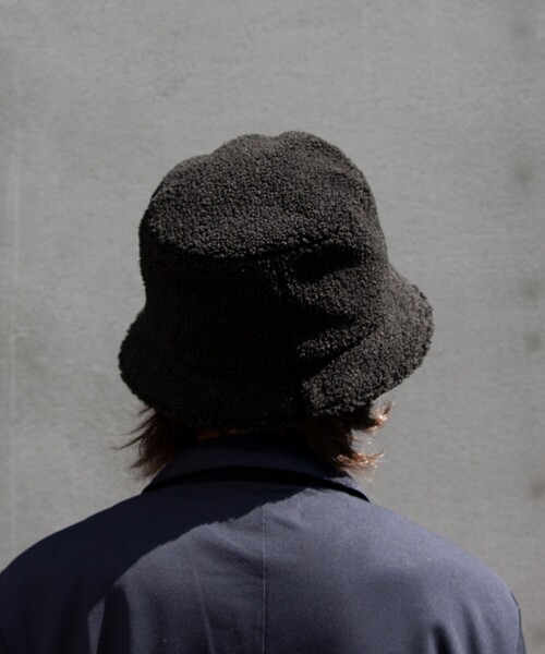 Mighty Shine（マイティシャイン）の「【Mighty Shine/マイティシャイン】Boa Silt Bucket Hat（ハット・メンズ・ブラック/ベージュ・FREE）」の5枚目の写真