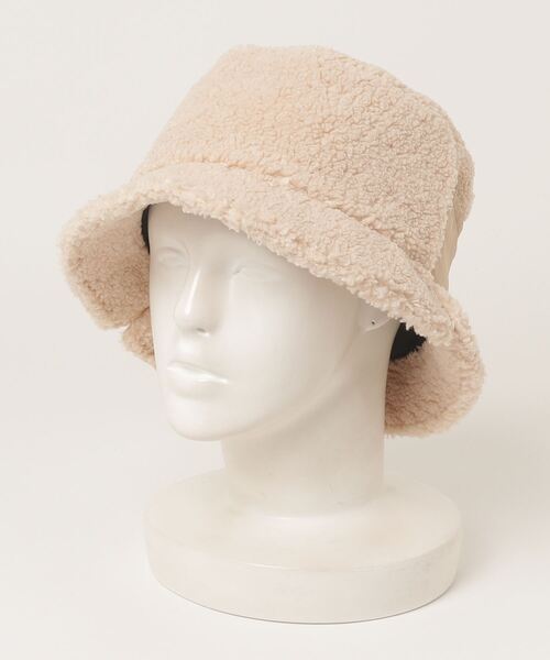 Mighty Shine（マイティシャイン）の「【Mighty Shine/マイティシャイン】Boa Silt Bucket Hat（ハット・メンズ・ブラック/ベージュ・FREE）」の8枚目の写真