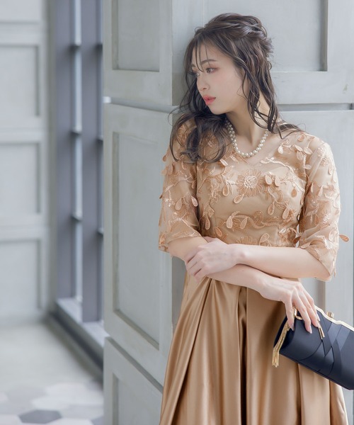 Retica（レティカ）の「パーティードレス 二次会 Aライン フラワー