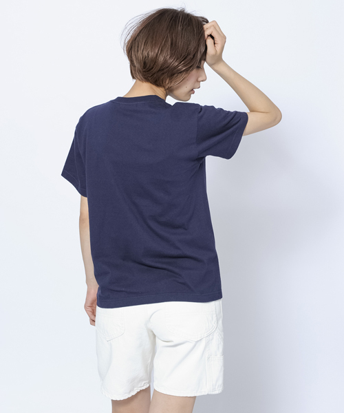 MILKFED.（ミルクフェド）の「S/S TEE BIG LOGO STENCIL A　（Tシャツ/ビッグロゴ）（Tシャツ/カットソー・レディース・ホワイト/ブラック/ネイビー/レッド・MEDIUM/SMALL）」の7枚目の写真