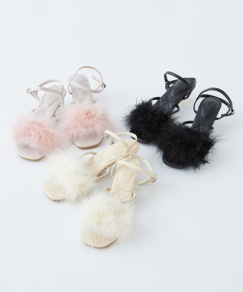 one after another NICE CLAUP（ワンアフターアナザーナイスクラップ）の「マラボービジューサンダル（サンダル・レディース・ピンク/ブラック/アイボリー・SMALL/LARGE/MEDIUM）」の16枚目の写真