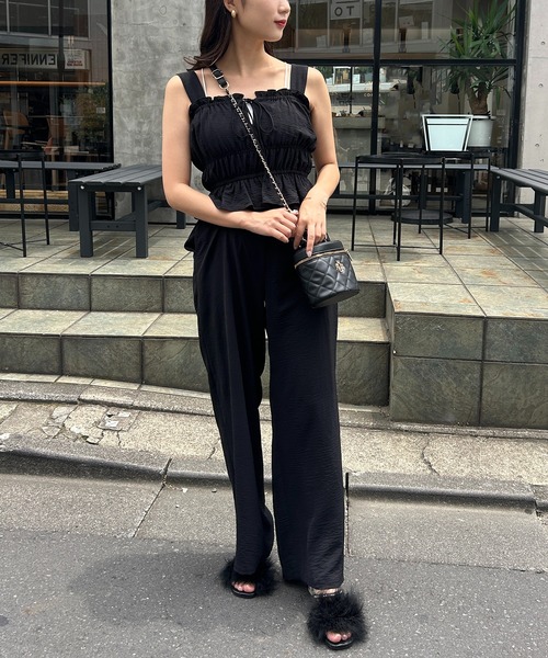 one after another NICE CLAUP（ワンアフターアナザーナイスクラップ）の「マラボービジューサンダル（サンダル・レディース・ピンク/ブラック/アイボリー・SMALL/LARGE/MEDIUM）」の10枚目の写真