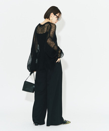 アルディーノアール　黒 ニット RE STOCK｜モヘヤシースルールーズニット｜HARDY NOIR