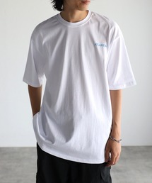 ルーズ フロント&バック プリントTシャツ <ユニセックス>