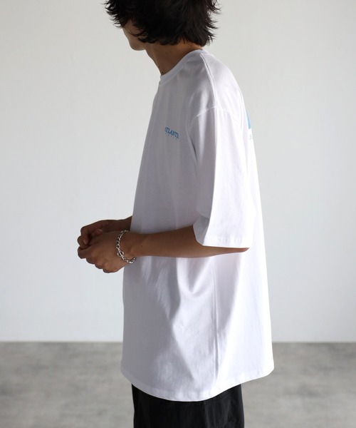 CREARE -LINO-（クレアーレリノ）の「ルーズ フロント&バック プリントTシャツ <ユニセックス>（Tシャツ/カットソー・メンズ・ホワイト/ブラック・FREE）」の4枚目の写真