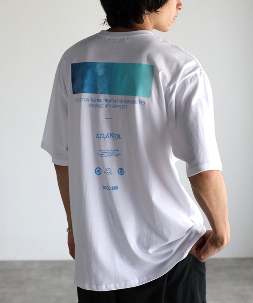 CREARE -LINO-（クレアーレリノ）の「ルーズ フロント&バック プリントTシャツ <ユニセックス>（Tシャツ/カットソー・メンズ・ホワイト/ブラック・FREE）」の6枚目の写真