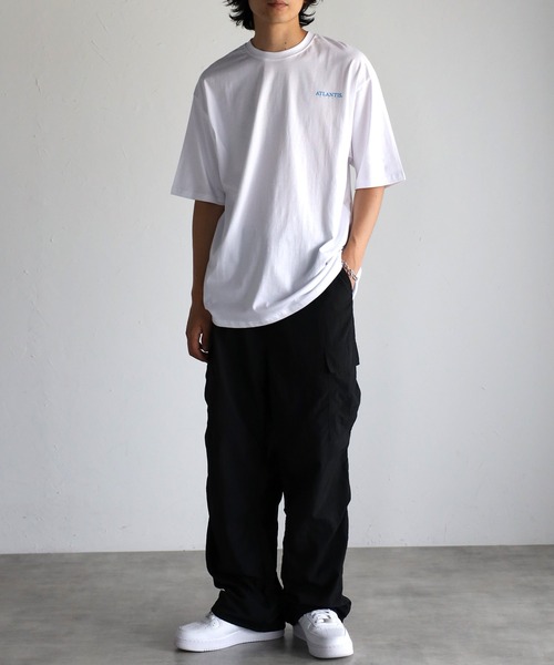 CREARE -LINO-（クレアーレリノ）の「ルーズ フロント&バック プリントTシャツ <ユニセックス>（Tシャツ/カットソー・メンズ・ホワイト/ブラック・FREE）」の10枚目の写真