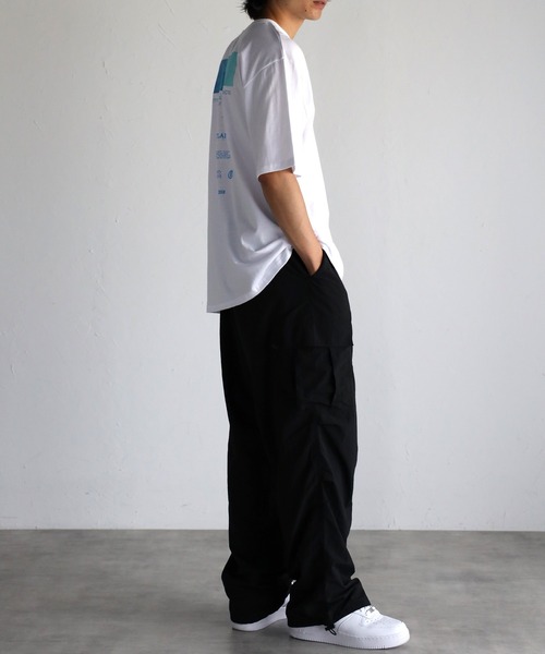 CREARE -LINO-（クレアーレリノ）の「ルーズ フロント&バック プリントTシャツ <ユニセックス>（Tシャツ/カットソー・メンズ・ホワイト/ブラック・FREE）」の11枚目の写真