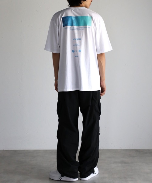CREARE -LINO-（クレアーレリノ）の「ルーズ フロント&バック プリントTシャツ <ユニセックス>（Tシャツ/カットソー・メンズ・ホワイト/ブラック・FREE）」の12枚目の写真
