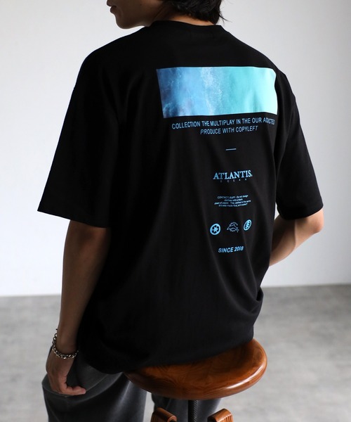 CREARE -LINO-（クレアーレリノ）の「ルーズ フロント&バック プリントTシャツ <ユニセックス>（Tシャツ/カットソー・メンズ・ホワイト/ブラック・FREE）」の13枚目の写真