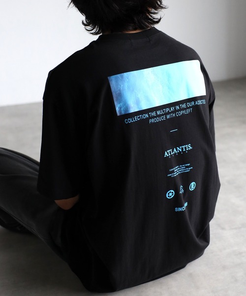 CREARE -LINO-（クレアーレリノ）の「ルーズ フロント&バック プリントTシャツ <ユニセックス>（Tシャツ/カットソー・メンズ・ホワイト/ブラック・FREE）」の14枚目の写真