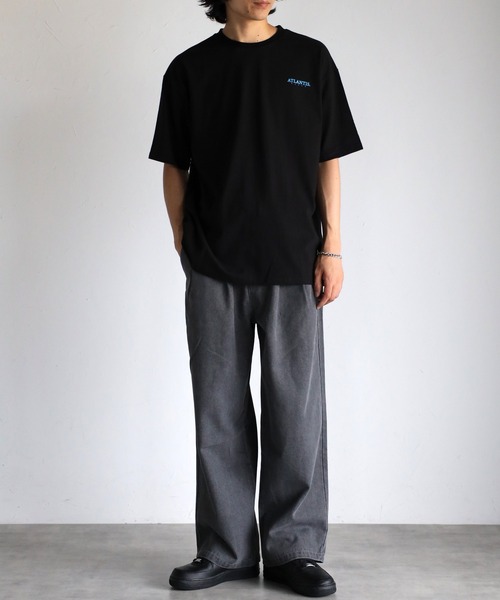 CREARE -LINO-（クレアーレリノ）の「ルーズ フロント&バック プリントTシャツ <ユニセックス>（Tシャツ/カットソー・メンズ・ホワイト/ブラック・FREE）」の21枚目の写真