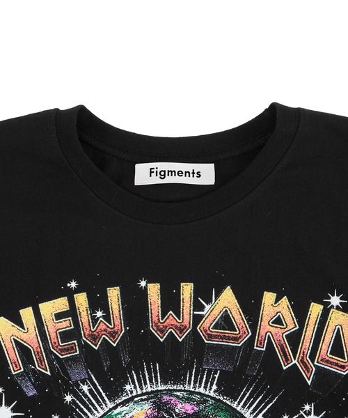 Figments（フィグメンツ）の「NEW WORLDビッグTシャツ（Tシャツ/カットソー・レディース・ブラック・FREE）」の9枚目の写真