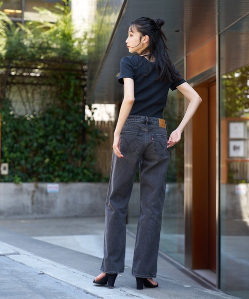 リーバイス Levis 【 Crew Neck Ribbed Knit Women 】 ファッション レディースファッション トップス その他トップス レ セール】Levi's/リーバイス クロップド丈 リブカーディガン