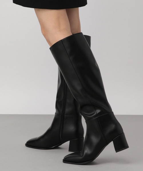 A part by(アパートバイ)の「ヒールロングブーツ(ブーツ・レディース・ブラック/ブラウン・MEDIUM/LARGE)」の5枚目の写真
