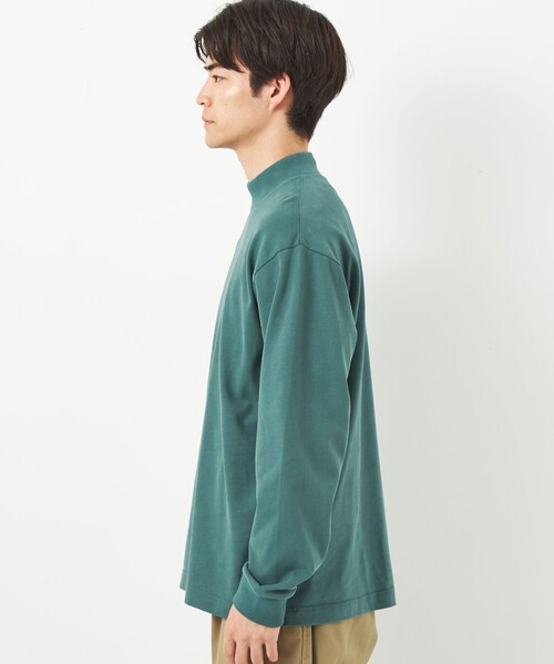 green label relaxing（グリーンレーベルリラクシング）の「ソフトピーチ モックネック カットソー（Tシャツ/カットソー・メンズ・オフホワイト/ライトブルー/ケリー/レッド・XL/M/S/L）」の7枚目の写真