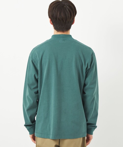 green label relaxing（グリーンレーベルリラクシング）の「ソフトピーチ モックネック カットソー（Tシャツ/カットソー・メンズ・オフホワイト/ライトブルー/ケリー/レッド・XL/M/S/L）」の8枚目の写真