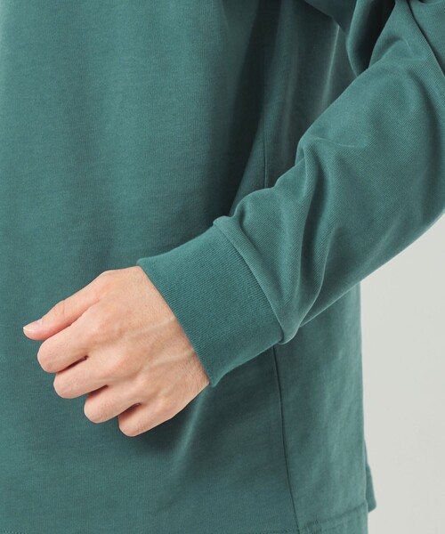 green label relaxing（グリーンレーベルリラクシング）の「ソフトピーチ モックネック カットソー（Tシャツ/カットソー・メンズ・オフホワイト/ライトブルー/ケリー/レッド・XL/M/S/L）」の10枚目の写真