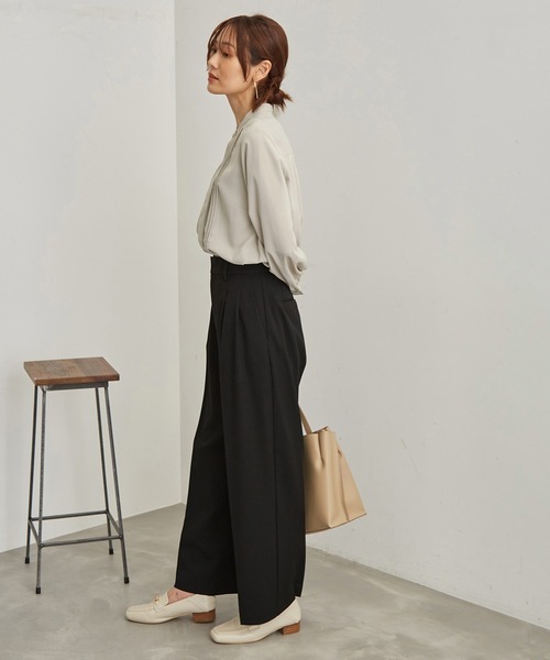 ROPE' PICNIC(ロペピクニック)の「白からの解放!多機能ブラウス/ピンタックブラウス(シャツ/ブラウス・レディース・ホワイト系その他/ベージュ系その他/ライトグレー/ネイビー・38)」の7枚目の写真