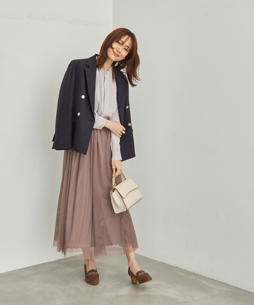 ROPE' PICNIC(ロペピクニック)の「白からの解放!多機能ブラウス/ピンタックブラウス(シャツ/ブラウス・レディース・ホワイト系その他/ベージュ系その他/ライトグレー/ネイビー・38)」の13枚目の写真