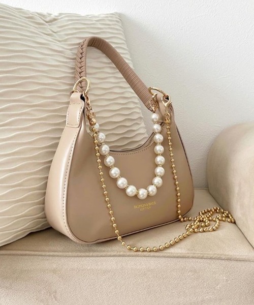 ROOPTOKYO（ループトウキョウ）の「パールミニバック（ショルダーバッグ・レディース・ベージュ/ピンク/ブラック/ホワイト・FREE）」の3枚目の写真