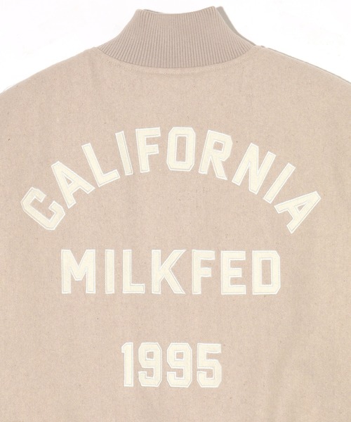 MILKFED.（ミルクフェド）の「VARSITY JACKET（スタジャン・レディース・ベージュ/ネイビー・ONE SIZE）」の16枚目の写真