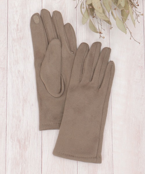 ikka(イッカ)の「エコスエードグローブ(手袋・レディース・グレー/ブラック/ブラウン・FREE)」の3枚目の写真