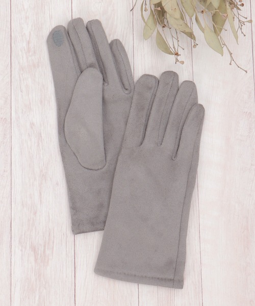 ikka(イッカ)の「エコスエードグローブ(手袋・レディース・グレー/ブラック/ブラウン・FREE)」の1枚目の写真