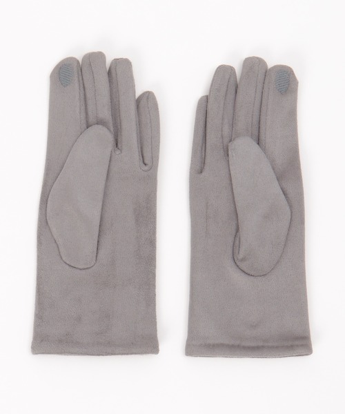 ikka(イッカ)の「エコスエードグローブ(手袋・レディース・グレー/ブラック/ブラウン・FREE)」の4枚目の写真