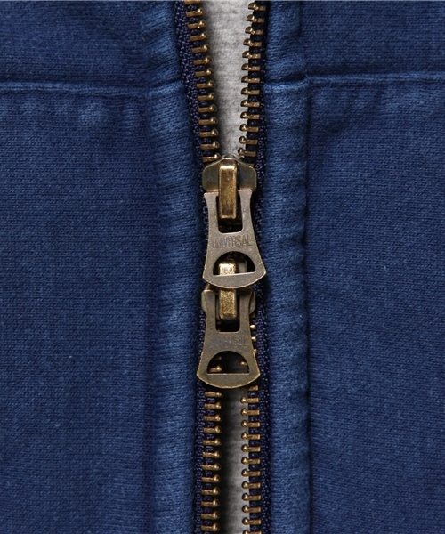 Denime（ドゥニーム）の「HEAVY SWEAT INDIGO ZIP PARKA/ヘビースウェットインディゴジップパーカー（パーカー・メンズ・ダークインディゴブルー/インディゴブルー・LARGE/MEDIUM/SMALL）」の19枚目の写真