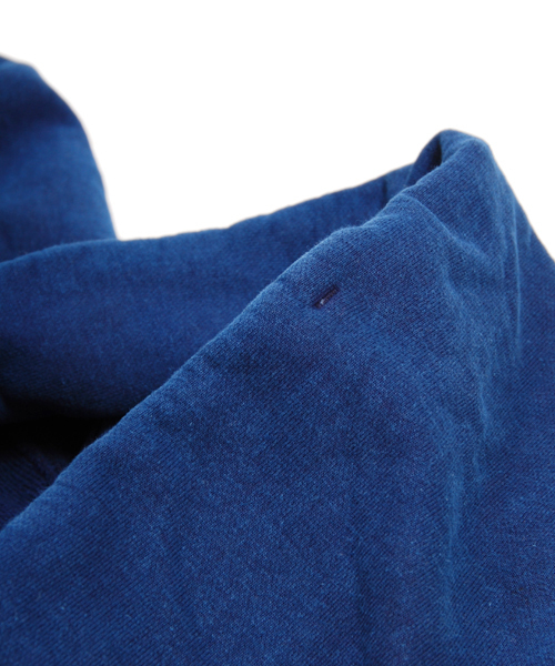 Denime（ドゥニーム）の「HEAVY SWEAT INDIGO ZIP PARKA/ヘビースウェットインディゴジップパーカー（パーカー・メンズ・ダークインディゴブルー/インディゴブルー・LARGE/MEDIUM/SMALL）」の7枚目の写真