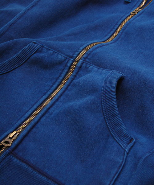 Denime（ドゥニーム）の「HEAVY SWEAT INDIGO ZIP PARKA/ヘビー