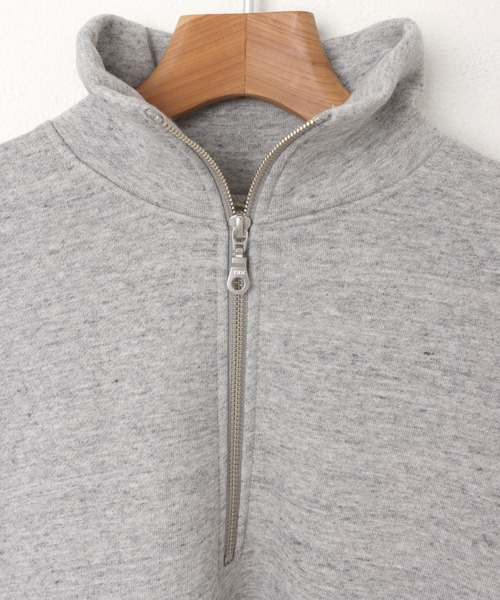 andme（アンドミー）の「裏起毛ハーフジップ長袖スウェットプルオーバー（スウェット・レディース・アイボリー/グレー/チャコールグレー/ベージュ/オートミール・M）」の20枚目の写真