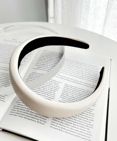 WEGO（ウィゴー）の「WEGO/PUボリュームカチューシャ（カチューシャ・レディース・ブラック/オフホワイト・FREE）」の2枚目の写真