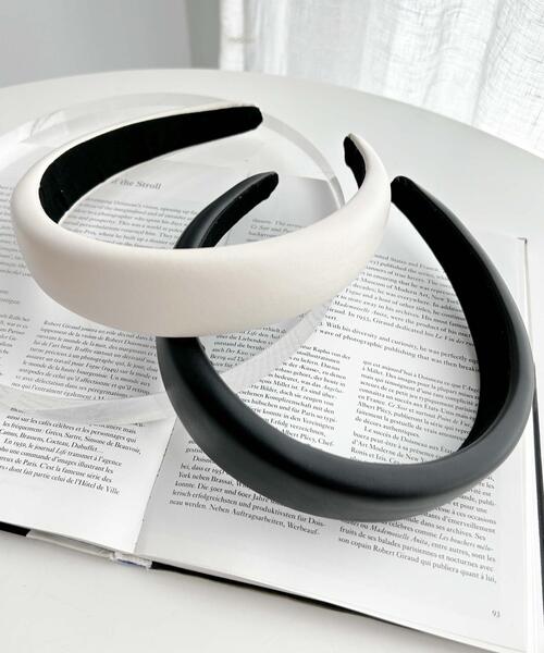 WEGO（ウィゴー）の「WEGO/PUボリュームカチューシャ（カチューシャ・レディース・ブラック/オフホワイト・FREE）」の3枚目の写真