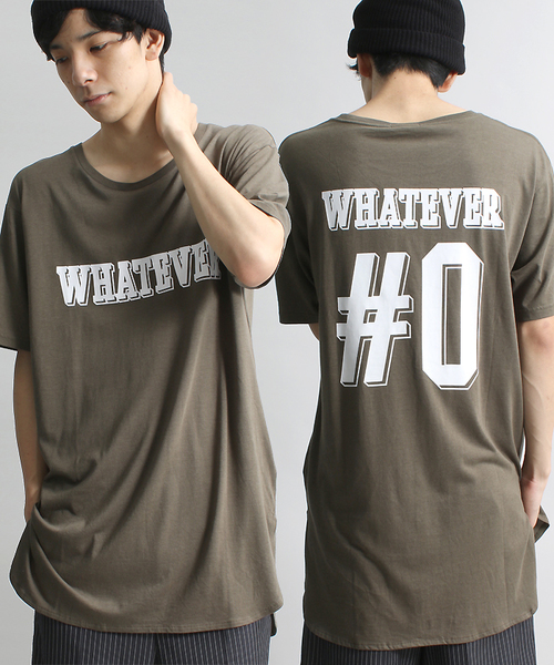 WEGO(ウィゴー)の「WEGO/プリントラウンドカットソー(Tシャツ/カットソー・メンズ・カーキ/ホワイト/レッド/ブラック・LARGE/MEDIUM)」の1枚目の写真