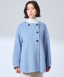 CAST: | 【イチオシ】ウールリバートッパーコート(ノーカラージャケット)