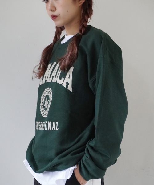 Port（ポート）の「【 GILDAN / ギルダン 】　カレッジロゴ クルーネック スウェット トレーナー（スウェット・レディース・ネイビー/アッシュグレー/グレー/グレー系その他2/カーキ/ベージュ/ベージュ系その他/グレー系その他/ネイビー系1/ネイビー系2/グレー系8/グレー系その他3/ホワイト/グリーン系その他2/グリーン系その他3/グリーン系その他4/グリーン系その他/グレー系その他4/グレー系その他5/グレー系その他6/グレー系その他7/ブラウン系その他2/ベージュ系その他2/ブラウン系その他/ブラウン・XL/L）」の21枚目の写真