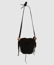 BOWWOW バウワウ ディアスキン スエード ショルダーバッグ コンチョ DEER SKIN BAG SUEDE（ディアースキンバッグスウェード） - BOW