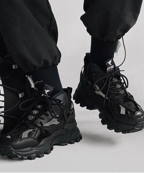 Burner(バーナー)の「【OKUOKU 0909】凸凹ビッグシルエットシューズ oku-shoes-652409762862-52 U(スニーカー・メンズ・ベージュ/ホワイト/グレー/ブラック・43/41/42)」の3枚目の写真