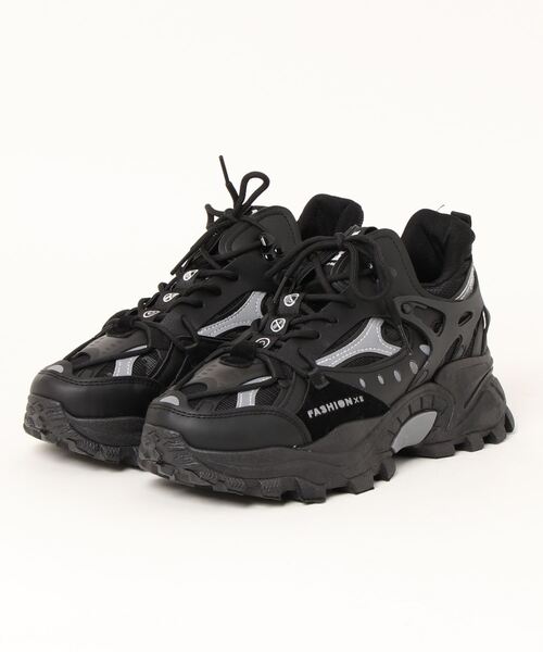 Burner(バーナー)の「【OKUOKU 0909】凸凹ビッグシルエットシューズ oku-shoes-652409762862-52 U(スニーカー・メンズ・ベージュ/ホワイト/グレー/ブラック・43/41/42)」の6枚目の写真