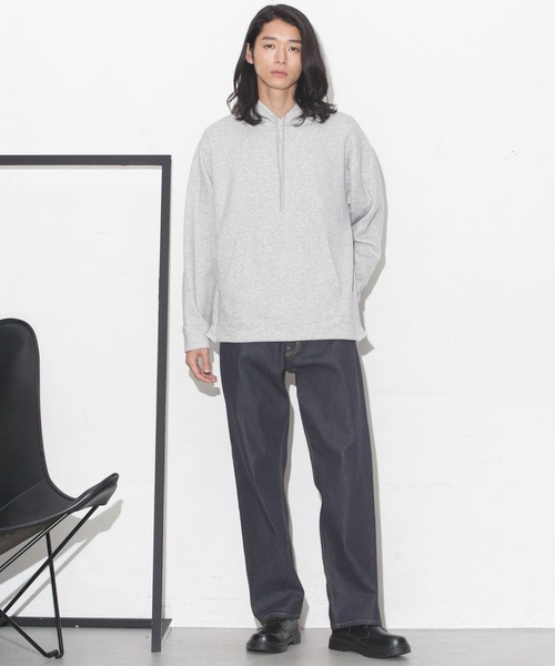 NANO universe（ナノユニバース）の「ウォームフリースストレッチパーカー（パーカー・メンズ・スミクロ/グレー/グレー系その他4・L/S/M/XL）」の10枚目の写真
