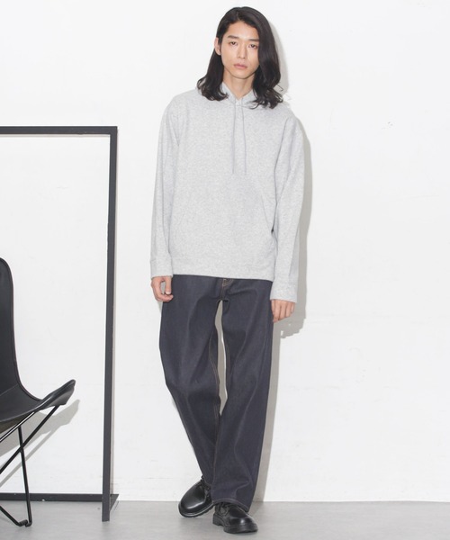 NANO universe（ナノユニバース）の「ウォームフリースストレッチパーカー（パーカー・メンズ・スミクロ/グレー/グレー系その他4・L/S/M/XL）」の12枚目の写真