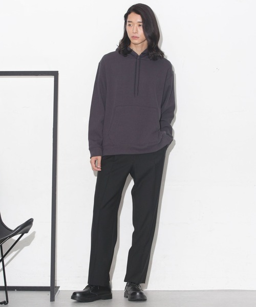 NANO universe（ナノユニバース）の「ウォームフリースストレッチパーカー（パーカー・メンズ・スミクロ/グレー/グレー系その他4・L/S/M/XL）」の19枚目の写真