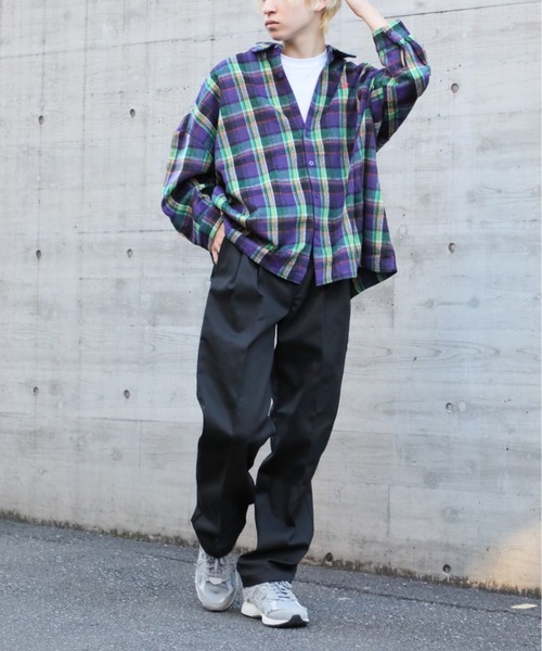 Dickies(ディッキーズ)の「【Dickies】1868 MODEL 2タックテーパードパンツ D23FW-GAP010 ※(チノパンツ・メンズ・ブラック/ダークネイビー/ベージュ・28/30/32/36/34)」の6枚目の写真